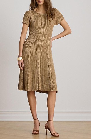 Knit Short-sleeve Dress