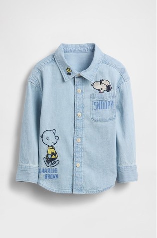 Snoopy denim košulja za djecu dječake