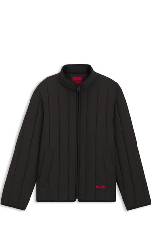 Prošivena jakna s logo detaljem