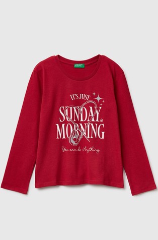 Majica dugih rukava sa svjetlucavim otiskom