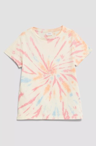 T-shirt with batik effect
