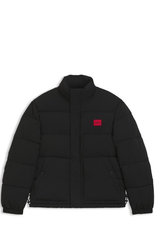 Vodoodbojna prošivena jakna s logo našivkom