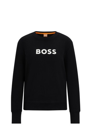 Pamučni pulover s kontrastnim logotipom