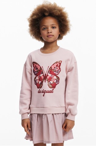 Haljina sa slojevitim dizajnom i motivom leptira