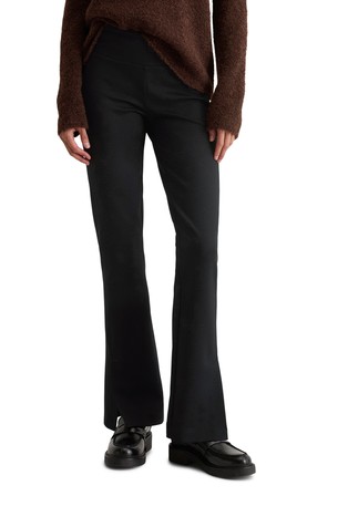 Relaxed jersey pants with wide waistband