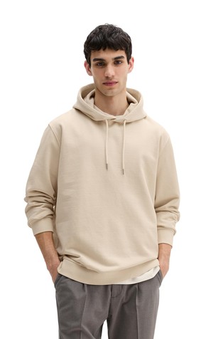 Pamučni pulover s otisnutim logotipom na kapuljači