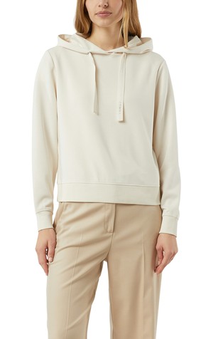 Hooded sweatshirt with rhinestones