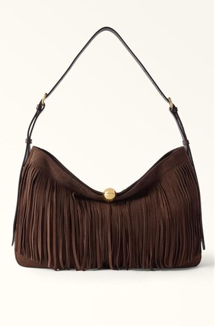Large Suede Shoulder Bag