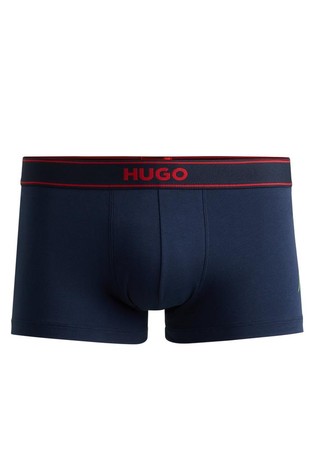 Pamučne bokserice s umjetničkim otiskom naslaganog logotipa