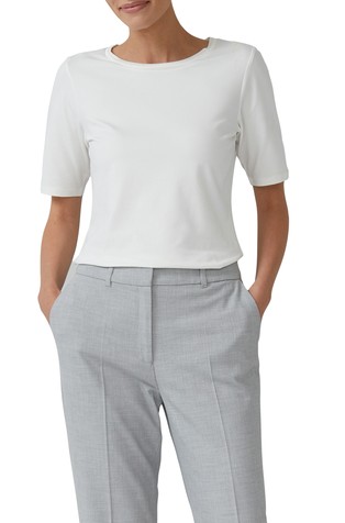 Pamučna majica sa satenskim ovratnikom