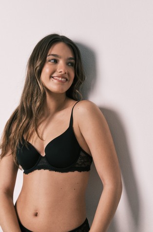 Grudnjak od mikrofibre i čipke