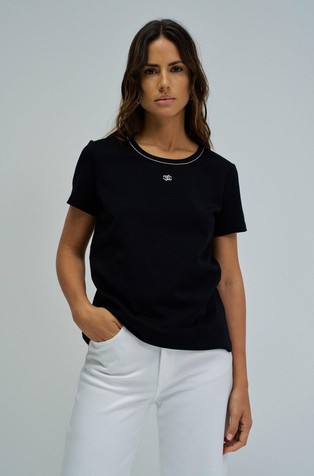 T-shirt with lurex