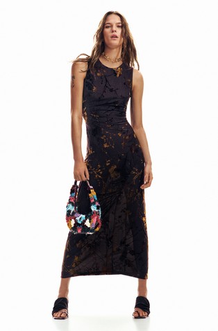 Sleeveless midi dress