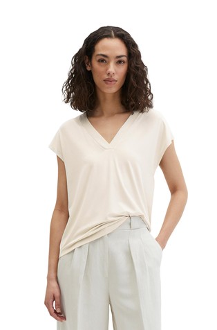 Relaxed fit majica od rastezljive Lenzing™ Ecovero™ viskoze