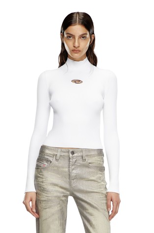 Rebrasto pleten pulover od mješavine viskoze