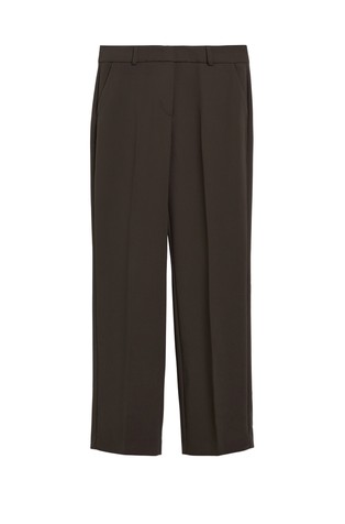 Straight-leg pants made from a viscose blend