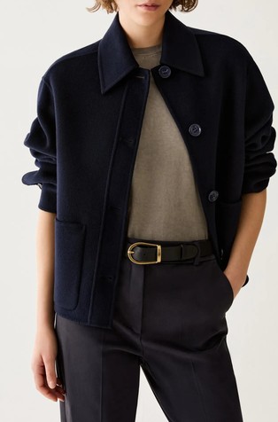 Short wool-blend jacket