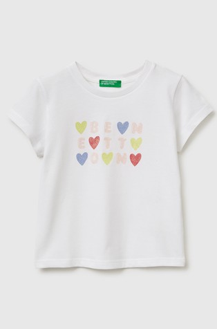 T-shirt with glittery logo