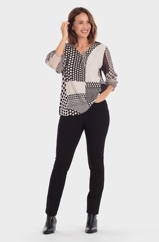 Bluza s točkastim uzorkom