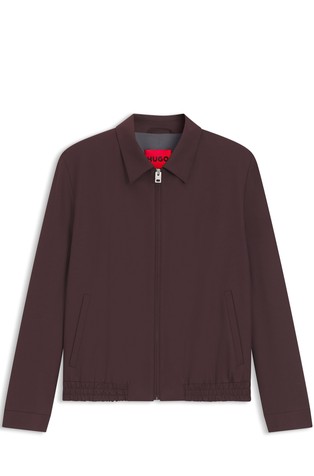 Slim fit jakna od mješavine vune