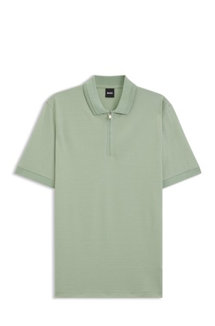 Polo majica od mješavine pamuka s djelomičnim kopčanjem