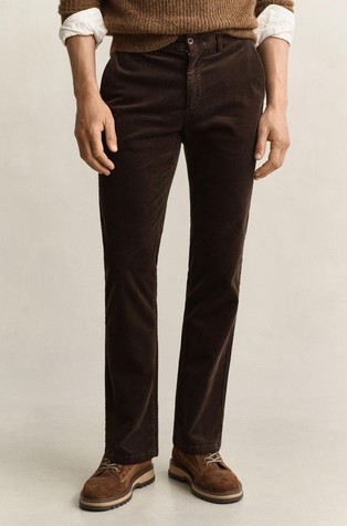 Regular fit baršunaste chino hlače