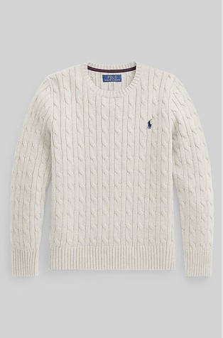 Strukturirano pleten pamučni pulover