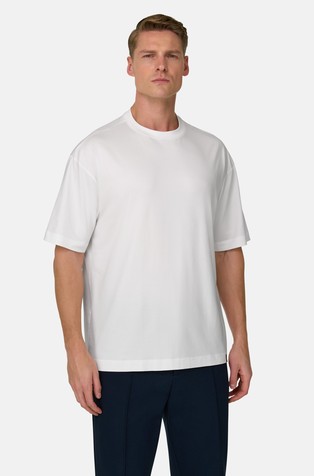 Relaxed Jersey T-Shirt With S.Cafè Yarn