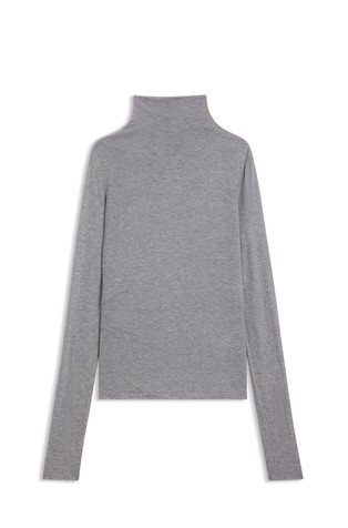 Majica dugih rukava od jerseya s visokim ovratnikom