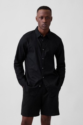 Muška košulja od mješavine lana