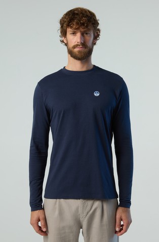 Majica dugih rukava s logo našivkom