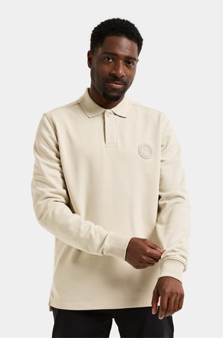 Noel Long-sleeved Polo in Organic Cotton-blend