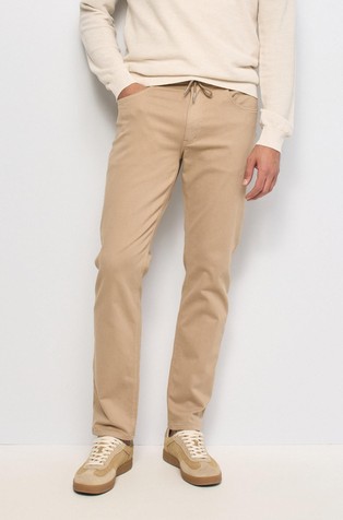 Regular fit trousers jogger in stretch cotton