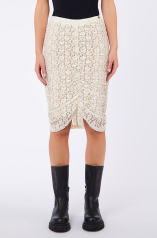 Midi lace skirt