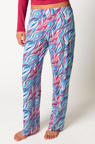 Night in Skiny donji dio pidžame s uzorkom