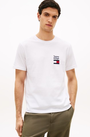 Logo Embroidery Jersey Crew Neck T-Shirt