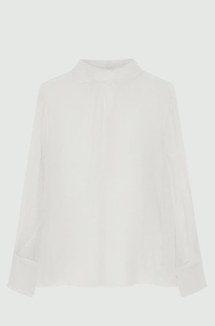 Monochrome bluza od mješavine pamuka i svile