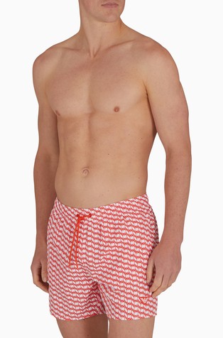 Kupaće hlače od reciklirane tkanine s uzorkom logotipa