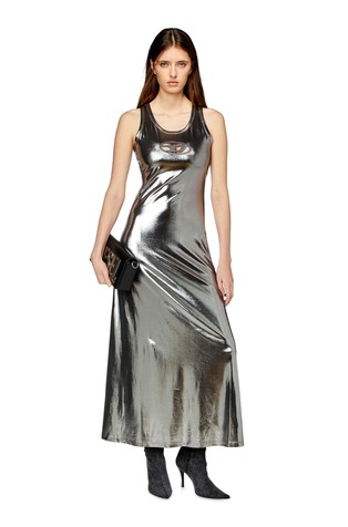 Midi svjetlucava haljina od rastezljive tkanine