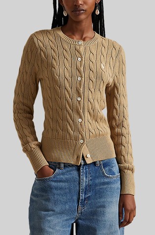 Strukturirano pleten pamučni kardigan