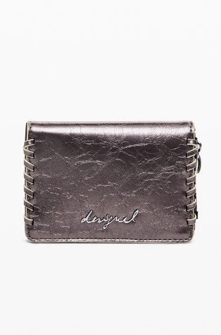 Manji novčanik od umjetne kože s metalnim sjajem