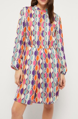 Haljina od kepera s uzorkom