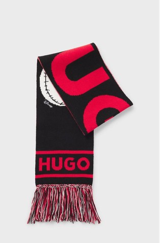 HUGO x Disney The Nightmare Before Christmas pleten logo šal