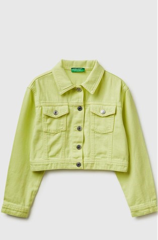 Cropped denim jacket