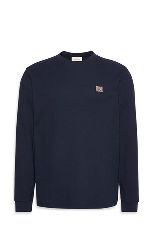 Majica dugih rukava s vafl teksturom