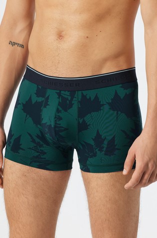 Long Life Soft - micro fabric boxer briefs with leaf print