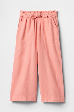 Hlače od mješavine lana za djevojčice