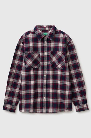 Oversized fit karirana košulja