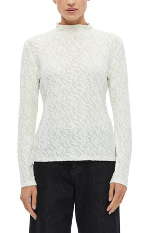 Slim fit majica dugih rukava s uzorkom
