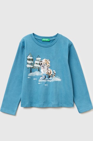 Pamučna majica dugih rukava s otiskom